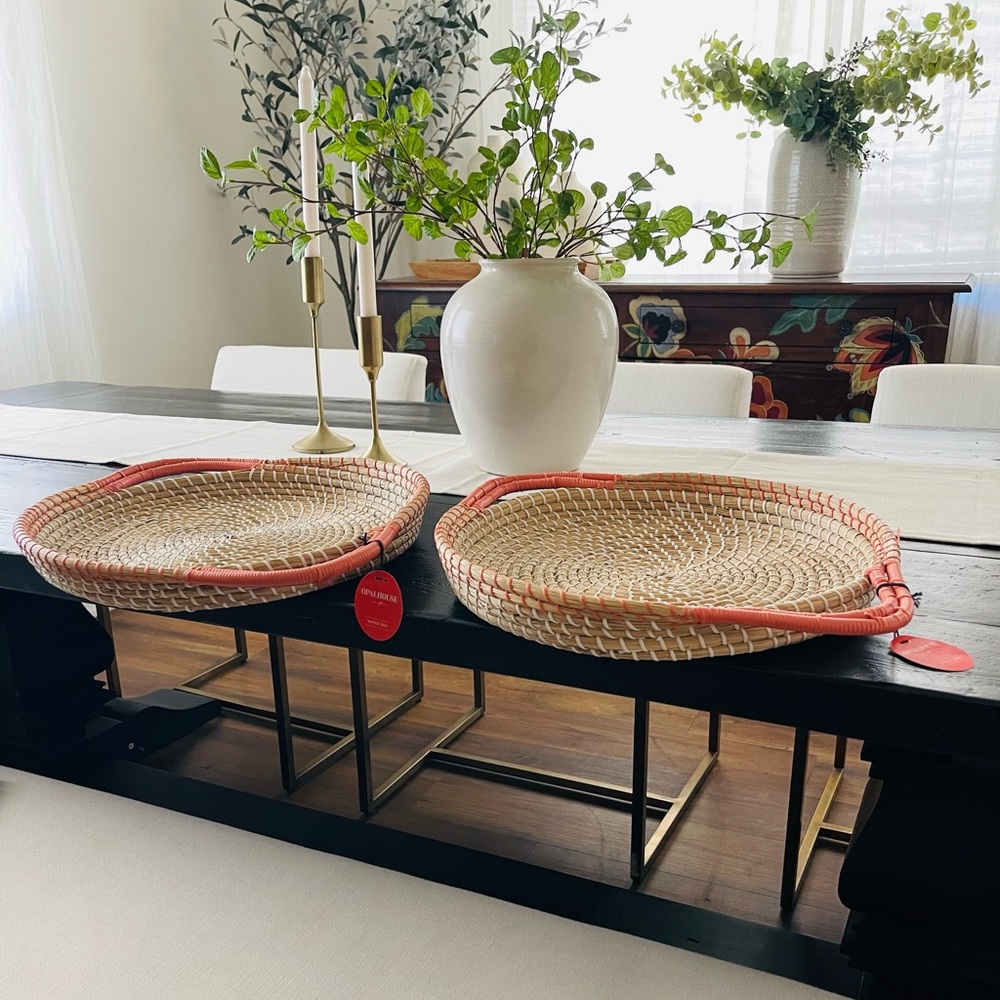 Opalhouse woven basket tray-NEW set of 2